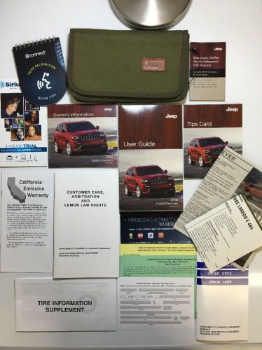 2014 jeep grand cherokee owners manual user guide. free same day shipping! #0306