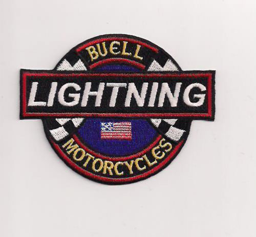 Buell lightning motorcycles 3 inch round patch. one of a kind. new. nice