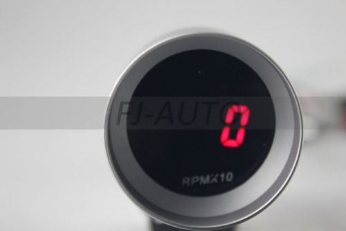 37mm silver micro digital smoked rev counter gauge rpm tachometer