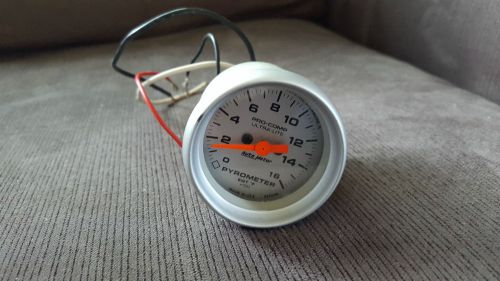 Autometer pro comp ultra lite 2-1/16&#034; egt pyrometer gauge 4344 with probe