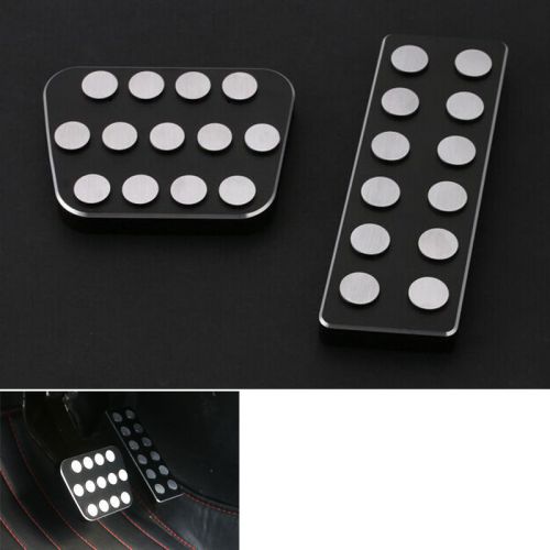 Car accelerator no drill fuel brake mt pedal pad cover set for cherokee 14-16
