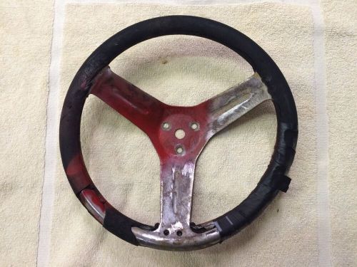 Funkart steering wheel - red/black