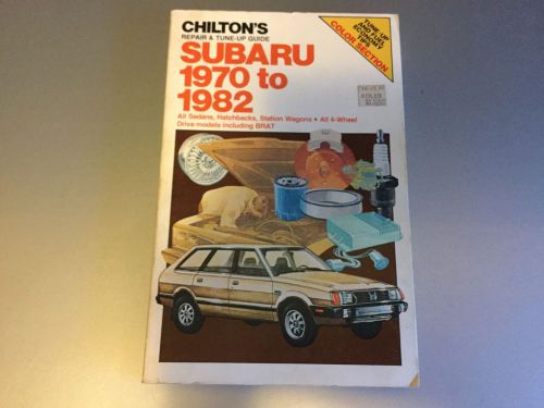 1970-1982  subaru ff-1 1300, 1400, 1600, 1800 brat mpv  chilton&#039;s shop manual