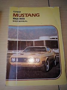 Clymer mustang 1964-1973 shop manual