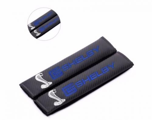 1pair new carbon fiber snake car seat belt cushion shoulder pad cover for acura