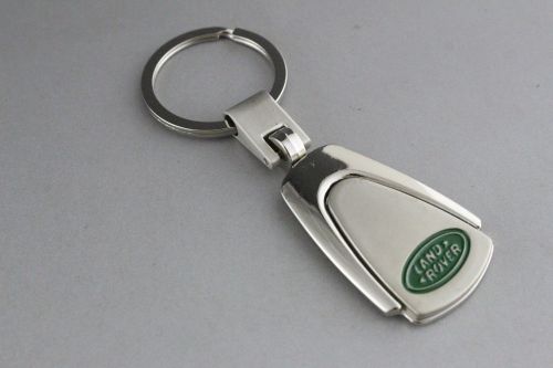 Land rover car tear drop metal key chain ring tag key fob logo lanyard keychain