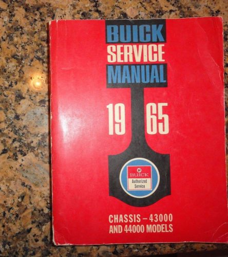 Original large 1965 buick shop manual 43000 44000 chassis service vgc