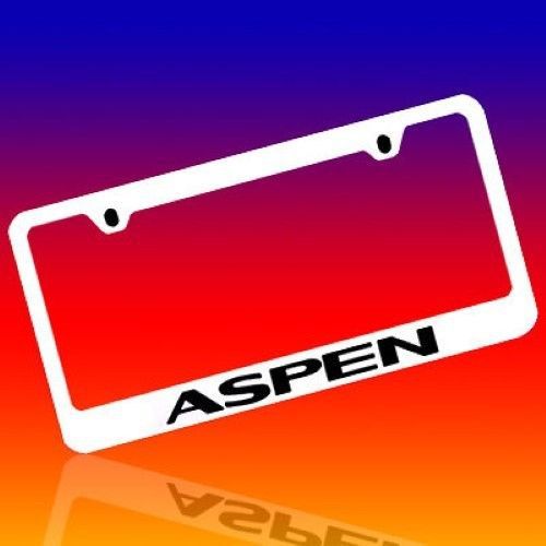 Chrysler *aspen* genuine engraved chrome license plate frame tag holder