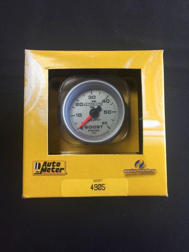 Auto meter 4905 ultra-lite ii 2-1/16&#034; mechanical boost gauge new