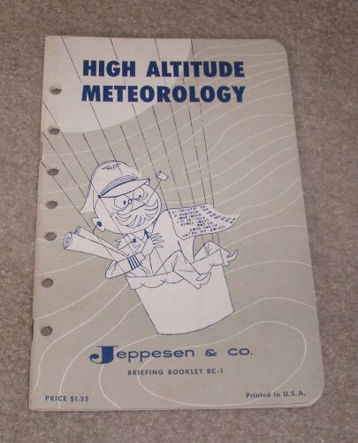 1958 jeppesen briefing booklet bc-1 high altitude meteorology