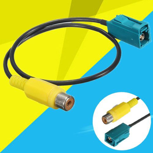 Video adapter cable connector rca fakra line comand reversing camera for vehicle