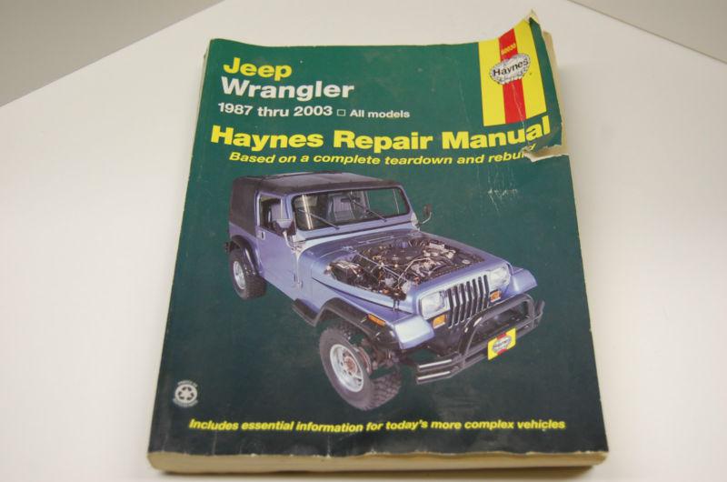 Used haynes manual for jeep wrangler 1987-2003 all models