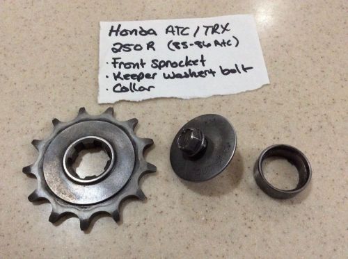 Honda atc/trx 250r front sprocket with washer, bolt, and collar