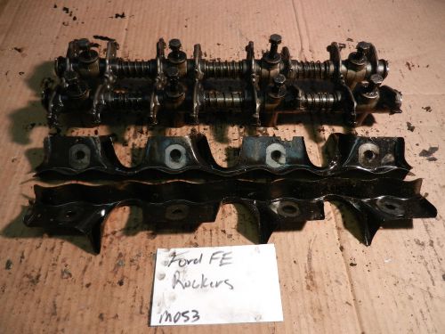 Ford fe 360 390 427 428 rocker arms shafts bolts &amp; drip tray