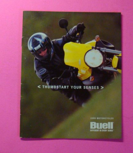 1999 buell motorcycle lineup showroom sales small pocket brochure..8-pages