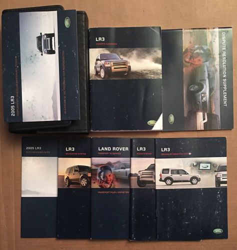 2005 land rover lr3 owner&#039;s manual with case