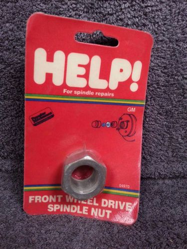 Front wheel drive spindle nut
