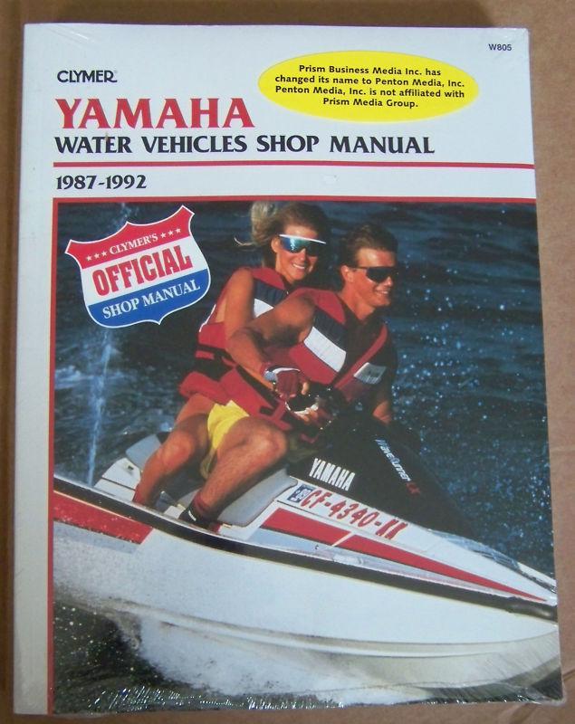 Clymer yamaha 1987-1992 water vehicles repair shop manual