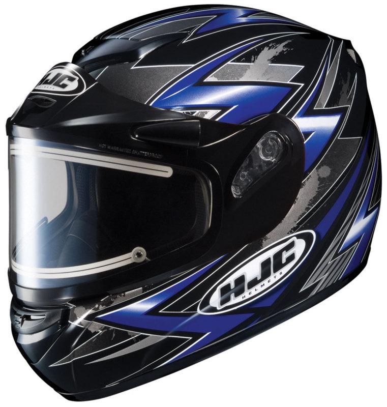Hjc cs-r2 snow helmet thunder electric shield blue black 2xl