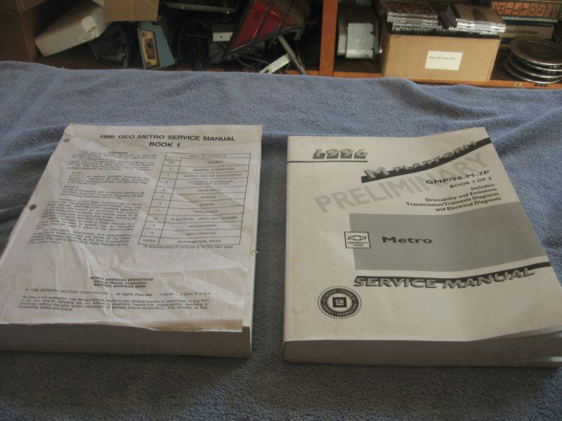 1996 geo metro factory service manual