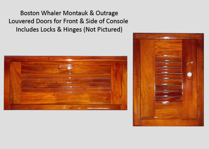 Boston whaler montauk console doors - louvered - also fits classic outrage 
