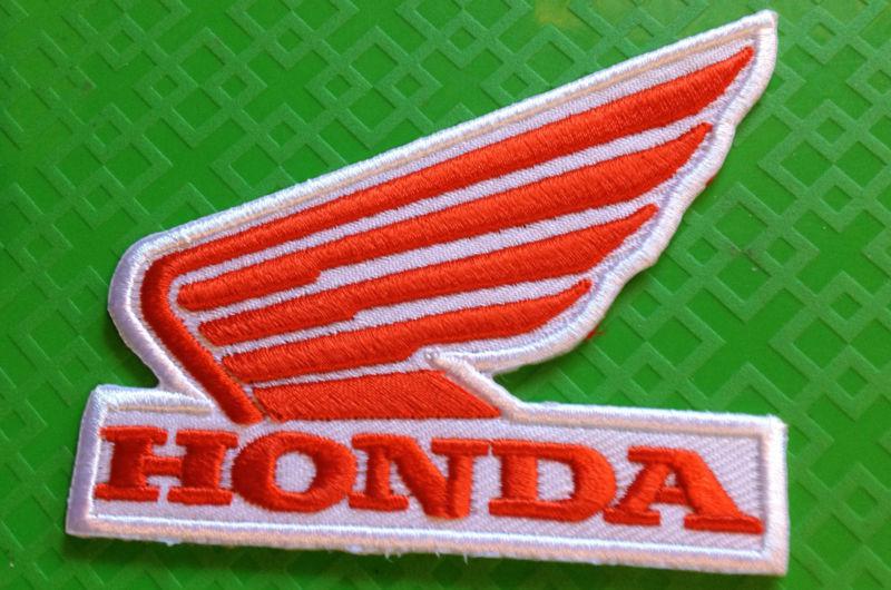 Honda embroidered patch iron-on or sew motorcycle atv cbr trx crf vvr hrc elite