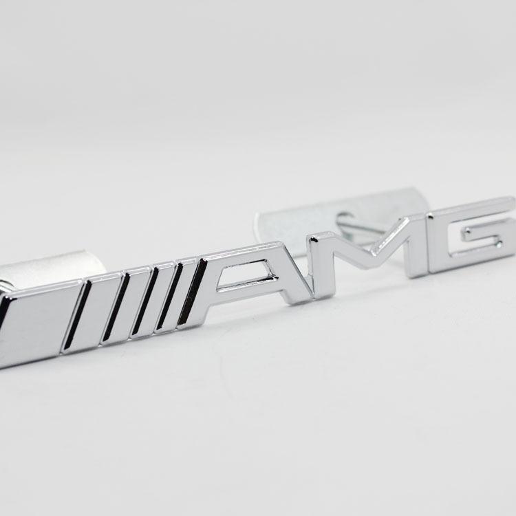 Metal amg front sport racing grille grill badge emblem tuning for mercedes benz
