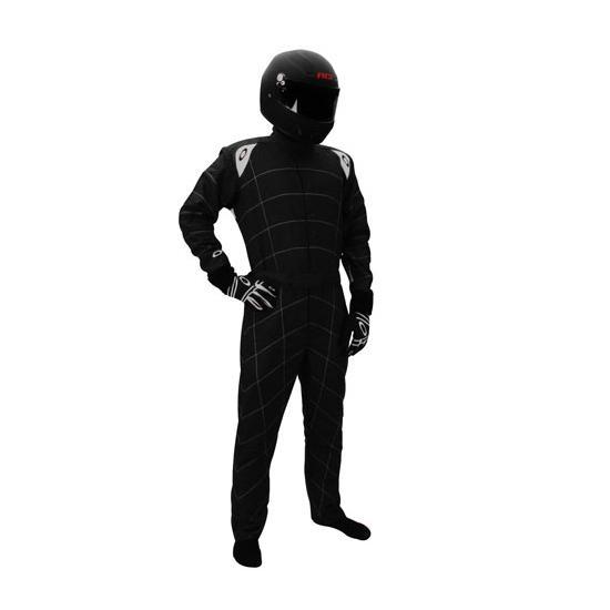 New oakley black coilover 2 driving suit, size xl sfi 3.2a/5, fire-resistant