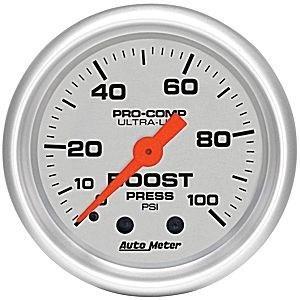 Autometer 2-1/16in. boost; 0-100 psi mech; ultra-lite