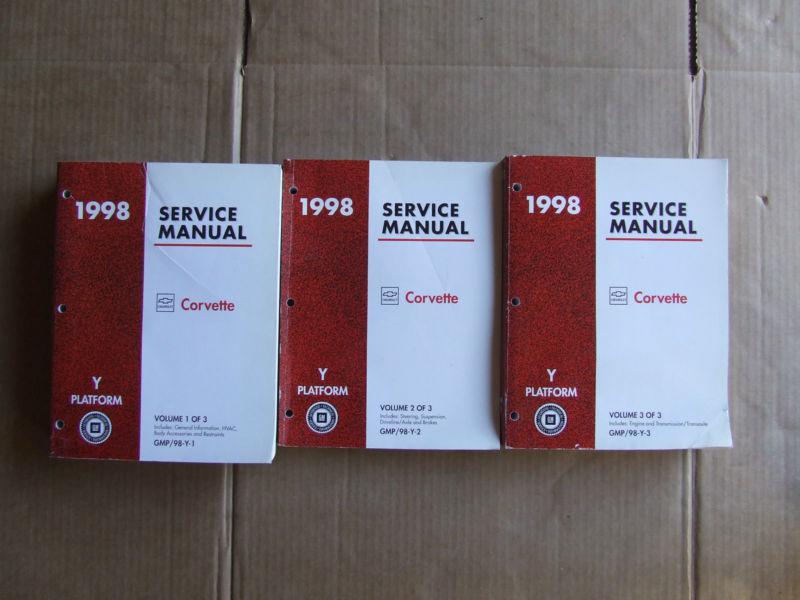 Corvette 98 dealer service manual book