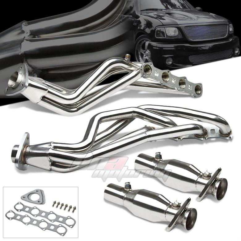 99-04 ford f150 f-150 svt v8 stainless steel racing performance header exhaust