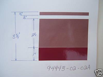 3 3/4" pink red metallic sticker pinstripe 94443-02-02a