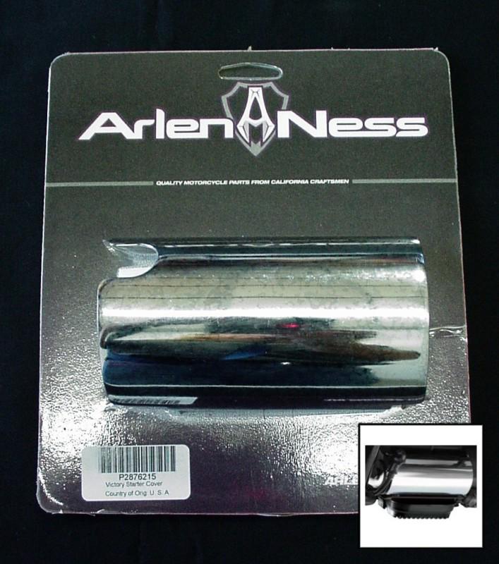 Victory motorcycle arlen ness 2004 - 2008 chrome starter cover new 2876215