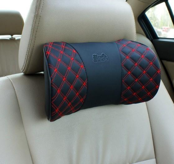1pcs  argyle auto cushion headrest car seat summer pillows seat neck cool pillow