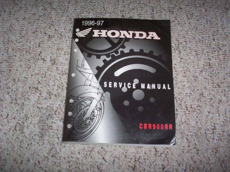 1996 1997 honda cbr900rr factory service repair workshop shop manual book