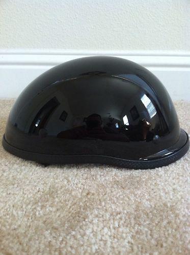 Half shell motorcycle helmet