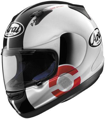 New arai rx-q full-face adult helmet, dna white, small/sm