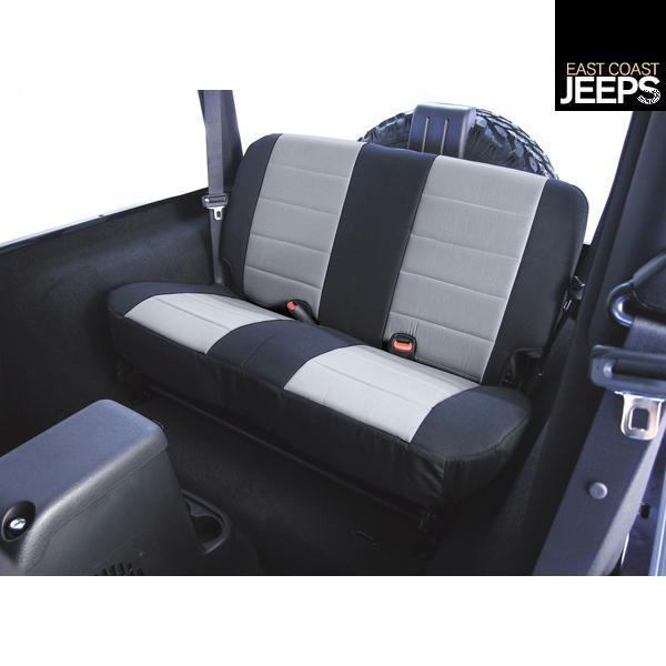 13280.09 rugged ridge fabric rear seat covers, 80-95 jeep cj/wranglers, by