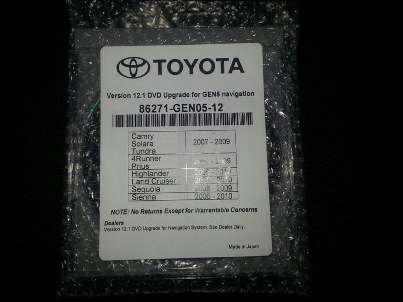 Toyota lexus 12.1 u37 navigation update disc dvd gps map gen 5 latest update
