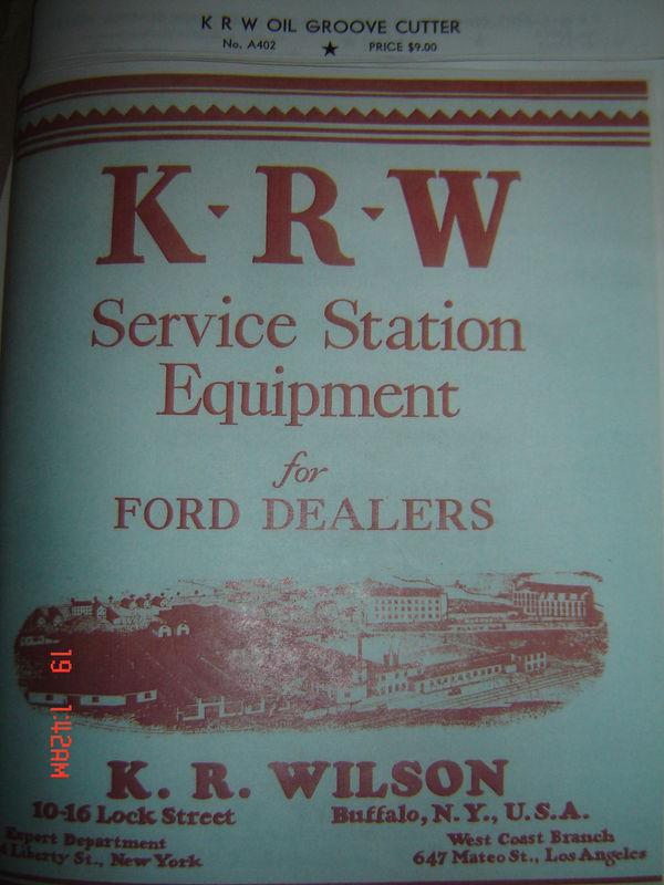 1931-32 ford k.r. wilson specialty tool catalog ford flathead v8 model a model t