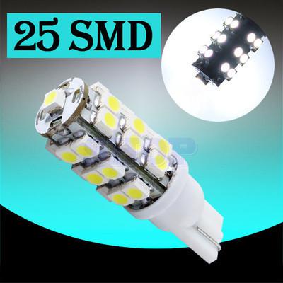 T10 25 smd license plate pure white 194 w5w led car light bulb lamp