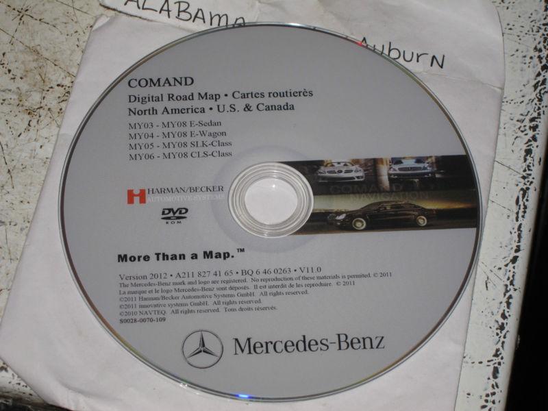 2012 mercedes benz navigation map dvd update v.11 e/ slk/ cls class new!