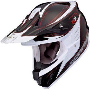 Scorpion vx-34 2013 spike mx offroad helmet black/red/white