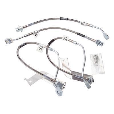 Russell 693290 brake lines street legal braided stainless ford mustang set of 4