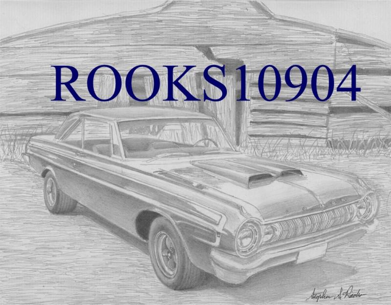 1964 dodge polara custom muscle car art print