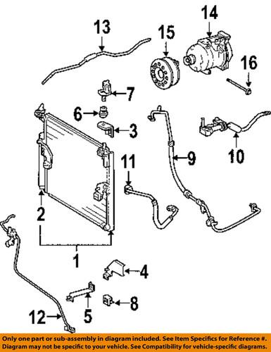 Toyota oem 8870335010 a/c hose/a/c refrigerant discharge hose