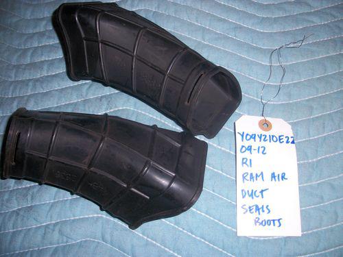 2009-2012 yamaha r1 ram air duct seals boots 09 10 11 12
