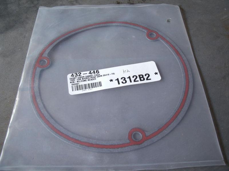 Harley fx/fl clutch derby cover gasket! new, unopened with non-silicone bead!