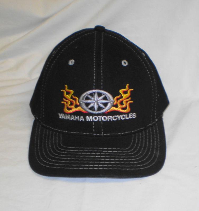 New yamaha motorcycle cap with flame embroidery