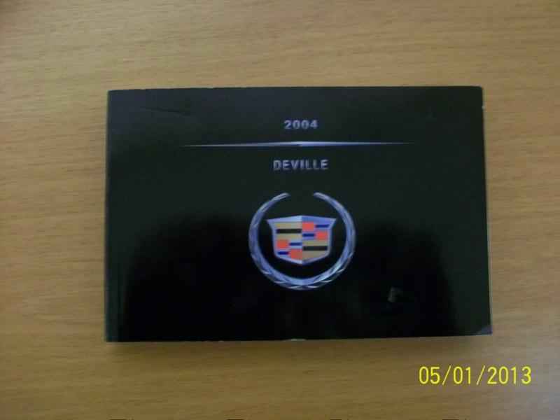 2004  cadillac deville    owners manual